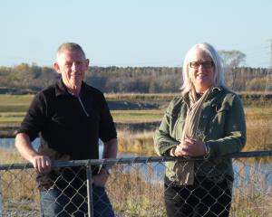 Carters Creek Catchment Group chairman Willy Leferink and Mid Canterbury Catchment Collective co...