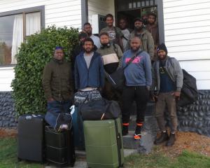 Some of the seasonal workers stuck in limbo, at their accommodation in Roxburgh, following the...
