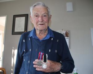 Gore resident Les Roughan has two medals which recognise the time he spent in the New Zealand...
