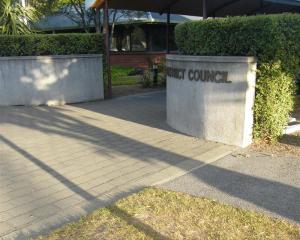 Entrance to the Central Otago District Council building. Photo by ODT.