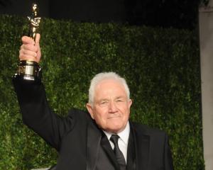 Writer David Seidler arrives at the Vanity Fair Oscar Party 2011, February 27, 2011 at the Sunset...