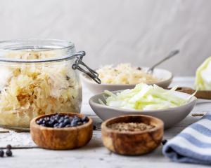 Fermented foods, such as sauerkraut, can help the gut to function properly because it contains...