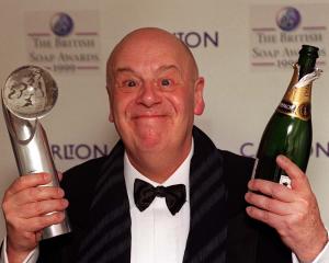 Actor John Savident, who plays Fred Elliot in soap Coronation street, picks up the top award on...