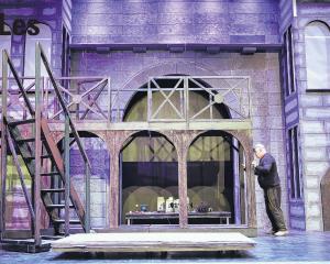 Set co-ordinator David Bleach is among volunteers getting the Les Miserables set ready. Photo:...