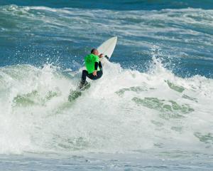 Sumner surfer Tony Schafer, pictured at the 2019 national surfing championships, is feeling...