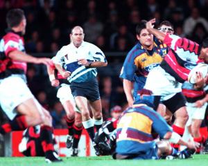 Former rugby referee Paddy O'Brien during an Otago v Canterbury game in 1999. PHOTO: ODT FILES
