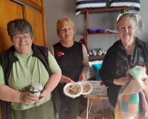 St Paul’s Church members and volunteers (from left) Pam McKenzie, Maryan Coleman and Rosalie...