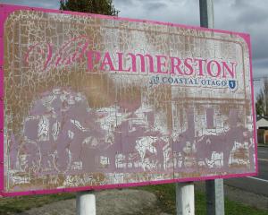 Palmerston’s sign of shame ... Due for an upgrade? PHOTO: SUPPLIED