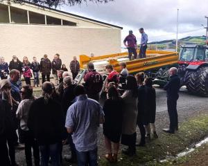 Rikki McCall's remains transported for burial by tractor believed to have been driven by Alun...