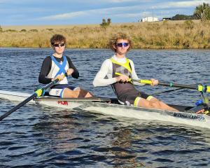 Ben Allan, left, and Payo O’Sullivan, both 17, get in some practice on Saltwater Creek. PHOTO:...