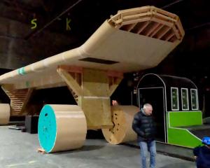 The centrepiece of Benny's Hangar is what Ben Scott claims is the world's largest skateboard. It...