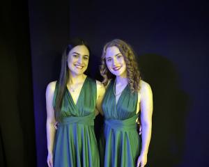 Gold Guitar Awards senior duet winners Renee O’Brien (left) and Madeline Homan, both of Dunedin,...