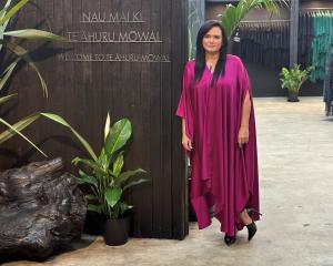 Kiri Nathan at her Auckland studio Te Āhuru Mōwai (safe haven, shelter). 