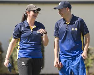 Tayla Bruce and Keanu Darby will defend their North East Valley premier mixed-pairs title this...