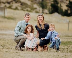 Emma Crutchley and husband Kyle Hagen with the couple’s two children, Evelyn and Reuben. PHOTO:...