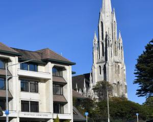 Presbyterian Support Otago shadowed by First Church. PHOTO: ODT FILES