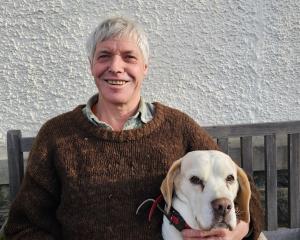 Phill Hunt, pictured with Cleo, has been an active and committed volunteer for many organisations...