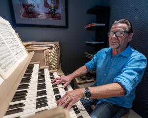 Lindsay Williams with his cathedral organ. PHOTO: SUPPLIED