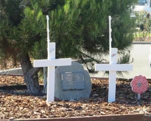 The Armistice Day remembrance will be outdoors at the Ashburton RSA, next to the Lone Pine. Photo...