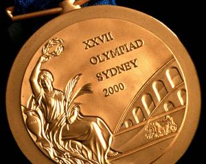 A gold medal from the Sydney Olympics. PHOTO: ODT FILES
