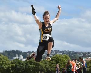 Olympian Anna Grimaldi competing at the Caledonian Ground in 2019. Photos: ODT files