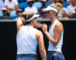Erin Routliffe of New Zealand and Gabriela Dabrowski of Canada were beaten in their Australian...
