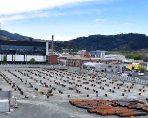 The new Dunedin hospital inpatient site. PHOTO: PETER MCINTOSH