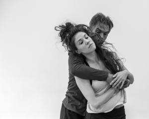 Michael Parmenter and Lucy Marinkovich rehearse. Photo: Jocelyn Janon