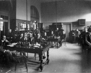 How the Oamaru post and telegraph offices looked at the turn of the century. Photo: photograph...