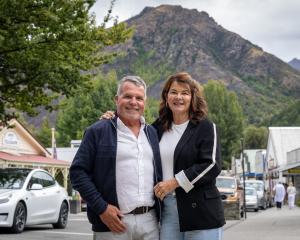 Peter and Jacquie Faul break from their farewell party at Arrowtown’s The Fork &amp; Tap last...
