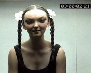 The "alien girl" from PlayStation 2’s 1999 advertising campaign.


