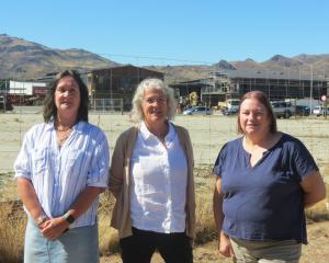 Members of the Friends of Cromwell Cemetery, Linda Gordon, (left), Katie Seymour and Beverly...
