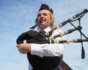 Harrison Doak ready for the World Pipe Band Championships in Scotland this August. Photo: Supplied