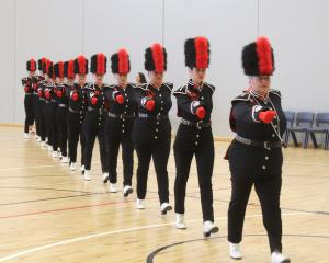 Wellington’s Bandoliers Masters in formation. PHOTOS: TONI MCDONALD