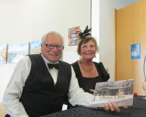 Como Villa Estate owners and book authors John and Pam Chapman sign copies of the newly launched...