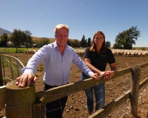 Minister of Agriculture Todd McClay, left, talks about trade developments and promising market...