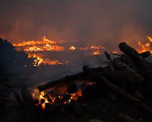 A view of wildfire spreading across the city as the fire continues to spread to the other cities...
