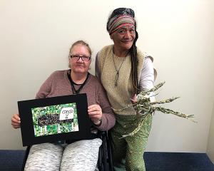 Artsenta artists Ange Wijkstra (left) and Pinns Sharp reinvent the animal kingdom in their art...