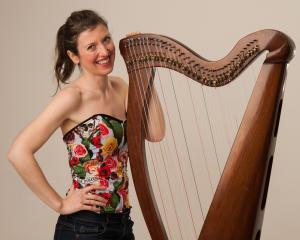Irish harpist Una Ni Fhlannagain. Photos: supplied