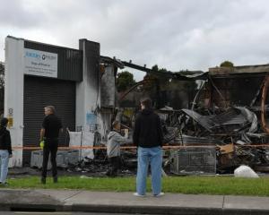 The North Shore facility was destroyed in the blaze. Photo: RNZ 