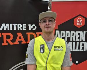 The Central Otago apprentice competition was won by Gareth Bruce of Queenstown. PHOTO: SUPPLIED