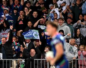 Warriors fans packed out Apollo Projects Stadium for the Canberra Raiders game last year. Photo:...