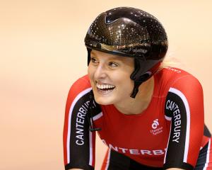 Olivia Podmore competing for Canterbury at the New Zealand Track Nationals in 2017. Photo: Getty...