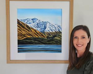 Kate Boswell’s watercolour paintings are inspired entirely by her surroundings in Wānaka. PHOTO:...