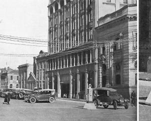 A new pillar marked "slow" and "keep left" diverts traffic from a row of cars parked&nbsp;in the...