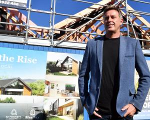 Blue Sky property group director Lyndon Fairbairn, in front of a Musselburgh Rise development, is...
