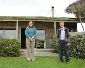 Forrester Gallery director Chloe Searle and Friends of Forrester artist residency co-ordinator...