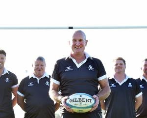 Pirates stalwarts (from left) Craig Dickson, Glenn Dickson, Brent Rodger, Ross Edwards, Jack...