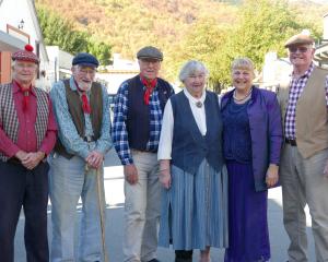 The Arrow Miners Band (from left) Joe Guise, Lyn Jefcoate, Peter Doyle, Barbara Kerr, Cheryl...
