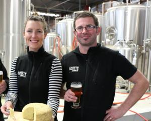 Tyla Scott and her husband Phillip Scott pictured here in 2014 at their Oamaru brewery. PHOTO:...